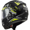 CASCO INTEGRALE LS2 FF397 VECTOR FT2 STENCIL BLACK H-V YELLO