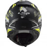 CASCO INTEGRALE LS2 FF397 VECTOR FT2 STENCIL BLACK H-V YELLO