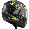 CASCO INTEGRALE LS2 FF397 VECTOR FT2 STENCIL BLACK H-V YELLO