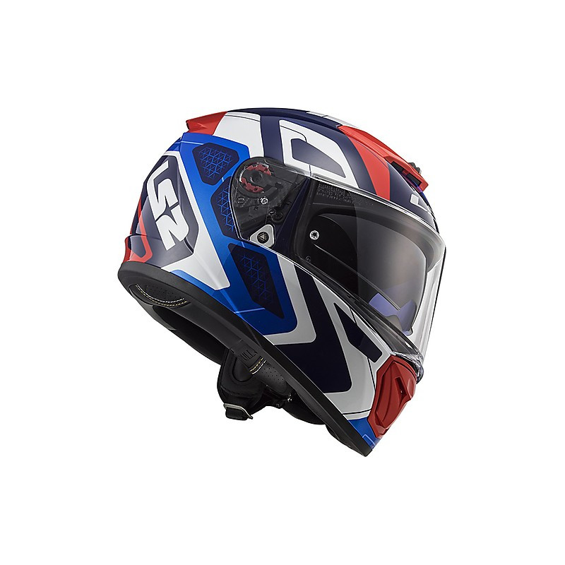 CASCO INTEGRALE LS2 FF390 BREAKER PHYSICS BLACK RED Taglia Int XL