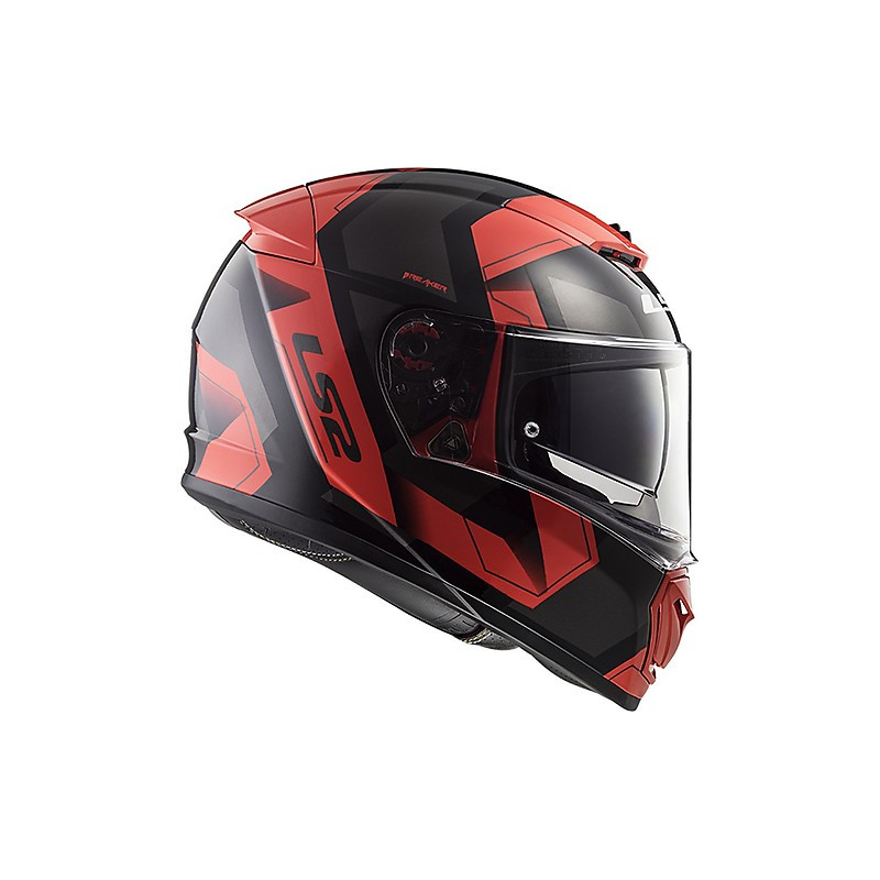 CASCO INTEGRALE LS2 FF390 BREAKER PHYSICS BLACK RED Taglia Int XL