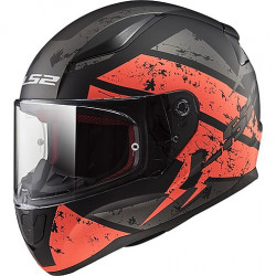 CASCO INTEGRALE LS2 FF353 RAPID DEADBOLT MATT BLACK ORANGE X