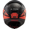 CASCO INTEGRALE LS2 FF353 RAPID DEADBOLT MATT BLACK ORANGE X