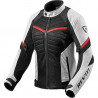 GIUBBOTTO MOTO IN TESSUTO ARC AIR LADIES BIANCO ROSSO REV'IT