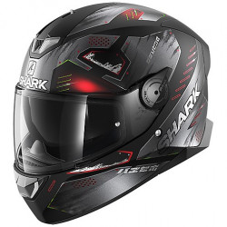 CASCO SKWAL 2.2 VENGER MAT NERO ROSSO OPACO SHARK