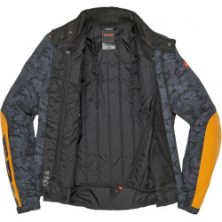 GIACCA IMPERMEABILE SOLAR H2OUT NERO CAMOUFLAGE | SPIDI