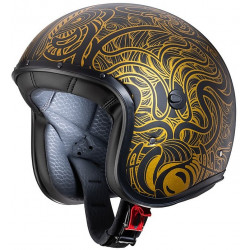 CASCO JET FREERIDE MAORI matt black/gold | CABERG