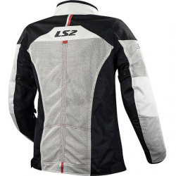 GIACCA MOTO LS2 ALBA LADY JACKET LIGHT GREY BLACK