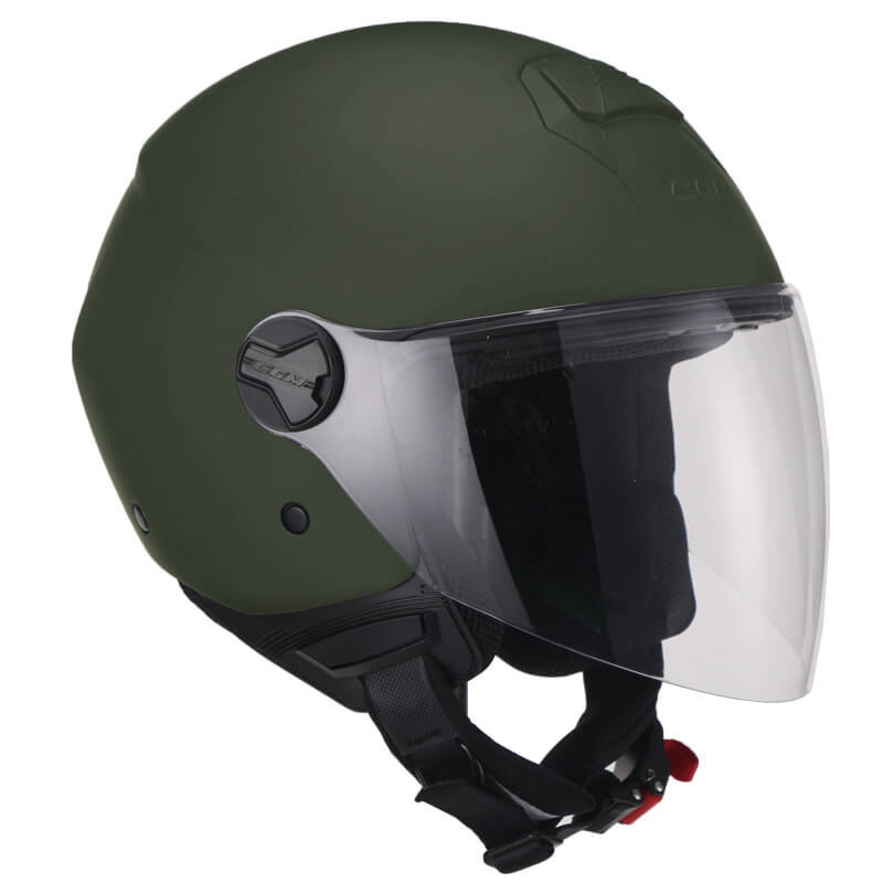 Casco 107A FLORENCE MONO Verde opaco lunga | CGM