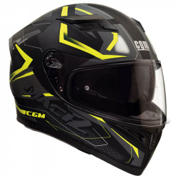 Casco 316G TAMPERE MACH 2 Nero Giallo fluo opaco | CGM