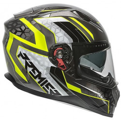 Casco Integrale VYRUS EM Y17 Nero Grigio Giallo Fluo | PREMIER