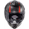 Casco Integrale In Fibra DEVIL GT17 Nero Rosso | PREMIER