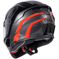 Casco Integrale In Fibra DEVIL GT17 Nero Rosso | PREMIER