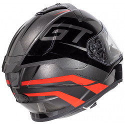 Casco Integrale In Fibra DEVIL GT17 Nero Rosso | PREMIER