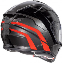 Casco Integrale In Fibra DEVIL GT17 Nero Rosso | PREMIER