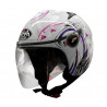 CASCO JET JT COLOR BIANCO FIORI VIOLA JTLD | AIROH