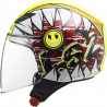 CASCO LS2 OF602 FUNNY CRUNCH WHITE H-V YELLOW